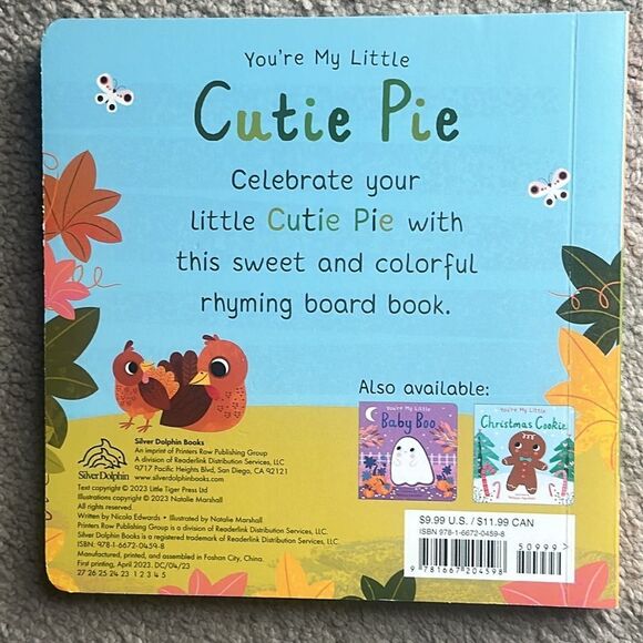 You're My Little Cutie Pie Board Book - Picture 2 of 4
